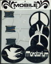 #MSH008 - Large Hippie Mobile with Peace Signs ...