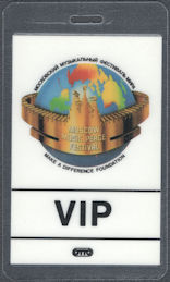 ##MUSICBP1717 - 1989 Moscow Music Peace Festival OTTO Laminated VIP Pass - Ozzy, Motley Crue