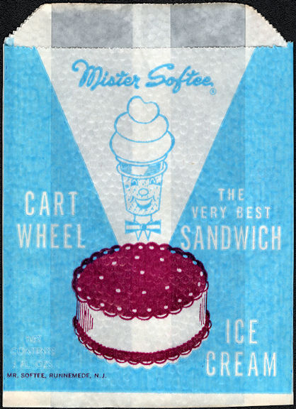 #PC118 - Group of 12 Mister Softee Cart Wheel Ice Cream Sandwich Bags