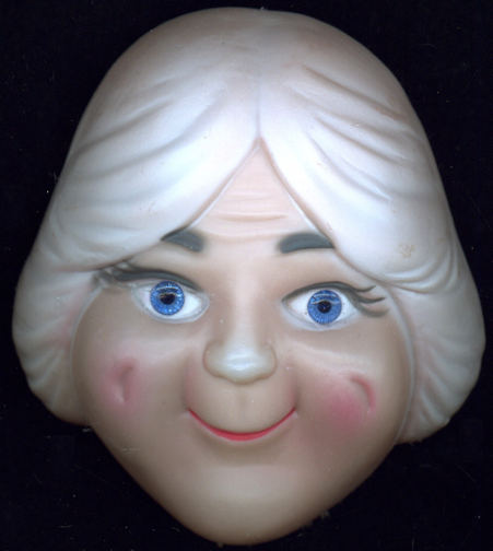 #TY554 - Crystal Eye Mrs. Santa Claus Doll Mask