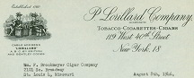 #ZZMS050 - P. Lorillard Tobacco Company Letterhead