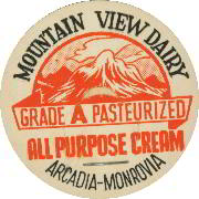 #DC068 - Mountain View Dairy All Purpose Cream Bottle Cap
