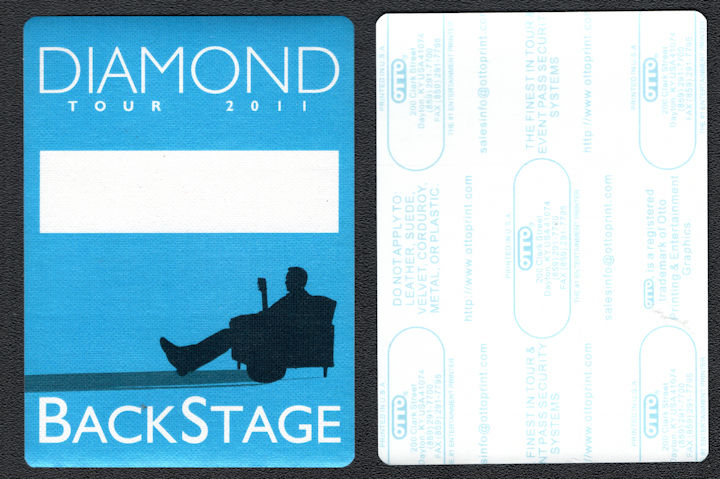 ##MUSICBP1007 - Neil Diamond Cloth Backstage Pass from the 2011 Tour