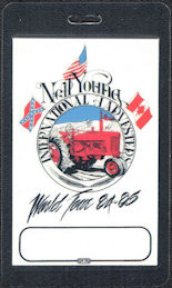 ##MUSICBP0038 - Scarce 1984-85 Neil Young Laminated OTTO Backstage Pass from the International Harvesters World Tour