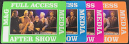 ##MUSICBP2095 - 4 Different Colored Willie Nelson OTTO Backstage Pass from the Night & Day Tour in 2000 - Friends Pictured