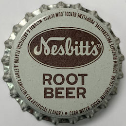 #BF216 - Group of 10 Nesbitt's Root Beer Cork Lined Soda Bottle Caps