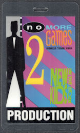 ##MUSICBP1321 - New Kids on the Block Laminated T-Bird Produciton Backstage Pass from the No More Games Tour - #2