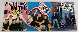 ##MUSICBG0167 - Set of 3 different New Kids on the Block Folders from 1990