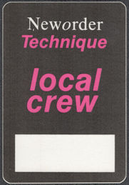 ##MUSICBP0155  - New Order Technique Tour 1989 ...
