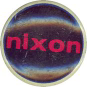 #PL165 - Black Background Nixon Pinback