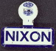 #PL166 - Blue and White Nixon Tab