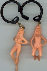 #PINUP016 - Pair of Nude Girl Keychains