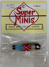 #HH259 -  Vintage Hand Painted Mini Nutcracker Soldier Figure in Original Packaging