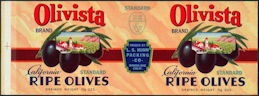 #ZLCA016 - Olivista California Olives Label
