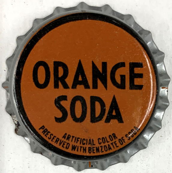 #BF294 - Group of 20 Plastic Lined Orange Soda Bottle Caps