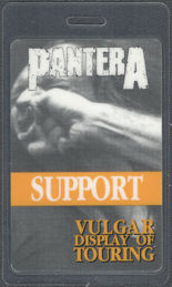 ##MUSICBP2052 - Rare Pantera Laminated OTTO Backstage Pass from the 1992 Vulgar Display of Touring Tour