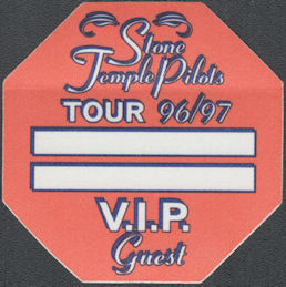 ##MUSICBP1922  - Octagonal Stone Temple Pilots 1996/97 Tour OTTO VIP Backstage Pass
