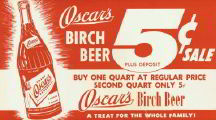 #SIGN027 - Very Large Oscar's Birch Beer Sign