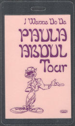 ##MUSICBP1906  - 1989 Paula Abdul Laminated OTTO Backstage Pass from the I Wanna Do Da Tour