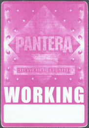 ##MUSICBP1638  - Pantera OTTO Cloth Working Pass from the 2000 Reinventing the Steel Tour