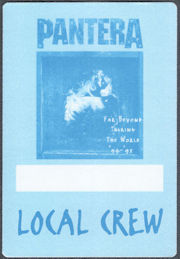 ##MUSICBP1616  - Pantera OTTO Cloth Local Crew Pass from the 1994-95 Far Beyond Touring the World