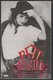 ##MUSICBP1013 - Pat Benatar Cloth Backstage Pass from the 1988 Wide Awake in Dreamland Tour
