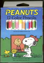 #CH181  - Full Box Peanuts Colored Pencils