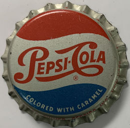 #BF221 - Rare Pepsi-Cola Plastic Lined Soda Bottle Cap with Old Logo