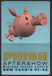 ##MUSICBP1009 - PHISH Aftershow OTTO Cloth Backstage Pass from the 1997/98 Madison Square Garden New Year's Show