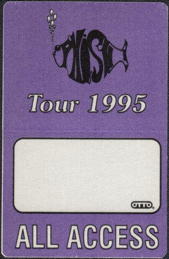 ##MUSICBP0112 - Phish OTTO Cloth All Access Pass from the 1995 A Live One Tour