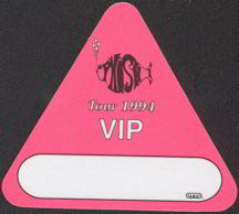 #MUSIC095  - PHISH 1994  Tour OTTO Cloth Backstage Pass
