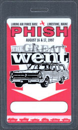 ##MUSICBP1673 - Scarce PHISH OTTO Laminated Pass from the 1997 The Great Went Event
