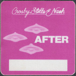 ##MUSICBP1823 - Crosby, Stills, and Nash Cloth OTTO After Show Backstage Pass from the Daylight Again Tour