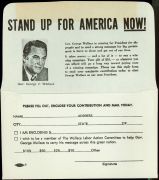 #PL067 - George Wallace Stand Up for America Contribution Envelope