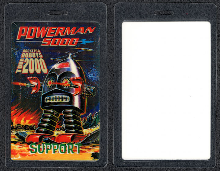 ##MUSICBP1022 - Powerman 5000 Laminated All Access Backstage Pass from 2000 Rockets & Robots Tour