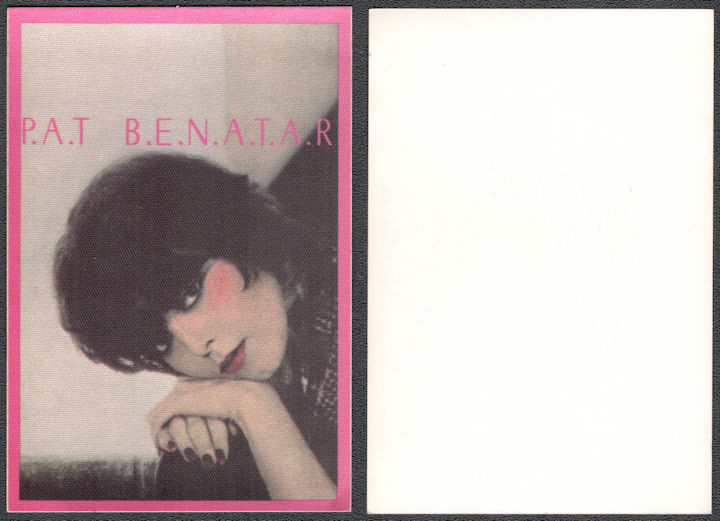 ##MUSICBP1324  - 1981 Pat Benatar Backstage Pass from the Precious Time Tour