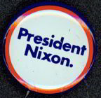 #PL123 - President Nixon Pinback - Red, White, ...