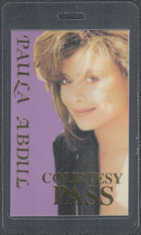 ##MUSICBP1938  - Paula Abdul Laminated OTTO Backstage pass from the 1988 Forever Your Girl Tour