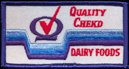 #DA097  - Quality Chekd Dairy Foods Cloth Patch