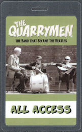 ##MUSICBP1667 - Quarrymen OTTO Laminated All Access Pass from the 2010 Tour for John Lennon's 70th Birthday