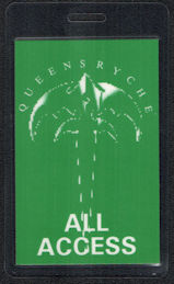 ##MUSICBP1029 - Queensryche All Access OTTO Laminated Backstage Pass from the 1991 Building Empires Tour