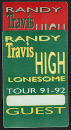 ##MUSICBP1024 - Pair of 1991/92 Randy Travis OT...