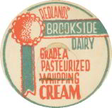 #DC054 - Redlands Brookside Dairy Whipping Cream Milk Cap