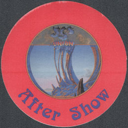 ##MUSICBP1933 - YES Cloth OTTO After Show Pass from the 1991 Union Tour