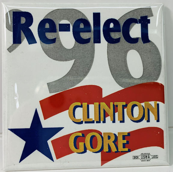 #PL361 - Re-Elect Clinton Gore 96 Pinback