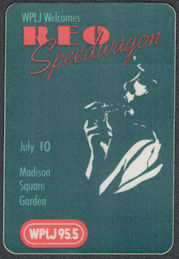 ##MUSICBP1227  -  REO Speedwagon Radio Promo OTTO Cloth Backstage Pass from the 1981 Concert at Madison Square Garden