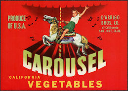 ZLSH400 - Group of 12 Carousel Vegetables Crate Labels