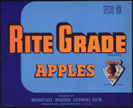 #ZLC284 - Rite Grade Special Box Apples Crate Label - Indian Logo