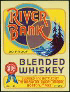 #ZLW068 - Large Size RIver Bank Whiskey Label