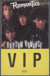 ##MUSICBP2009  - Romantics OTTO Cloth VIP Backstage Pass from the 1985 "Rhythm Romance" Tour
